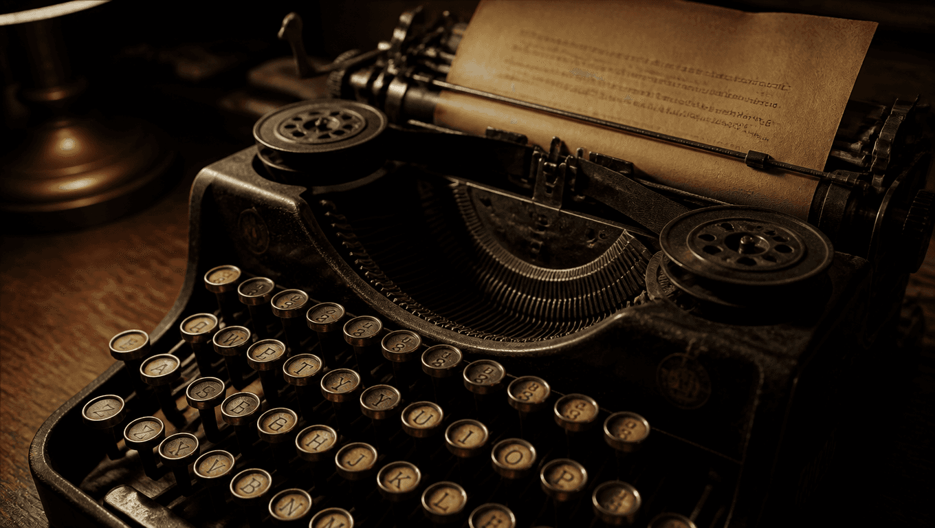 Vintage typewriter