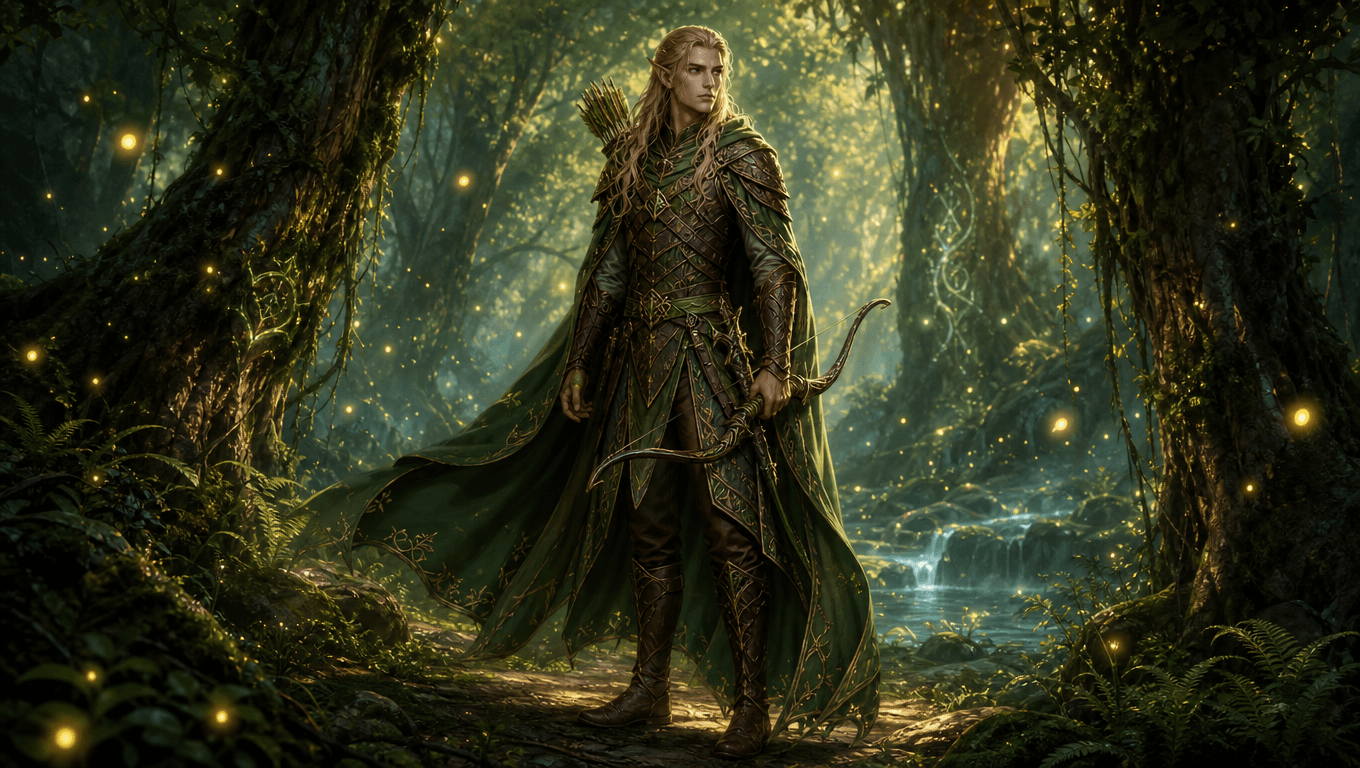 Elven Ranger Character Art