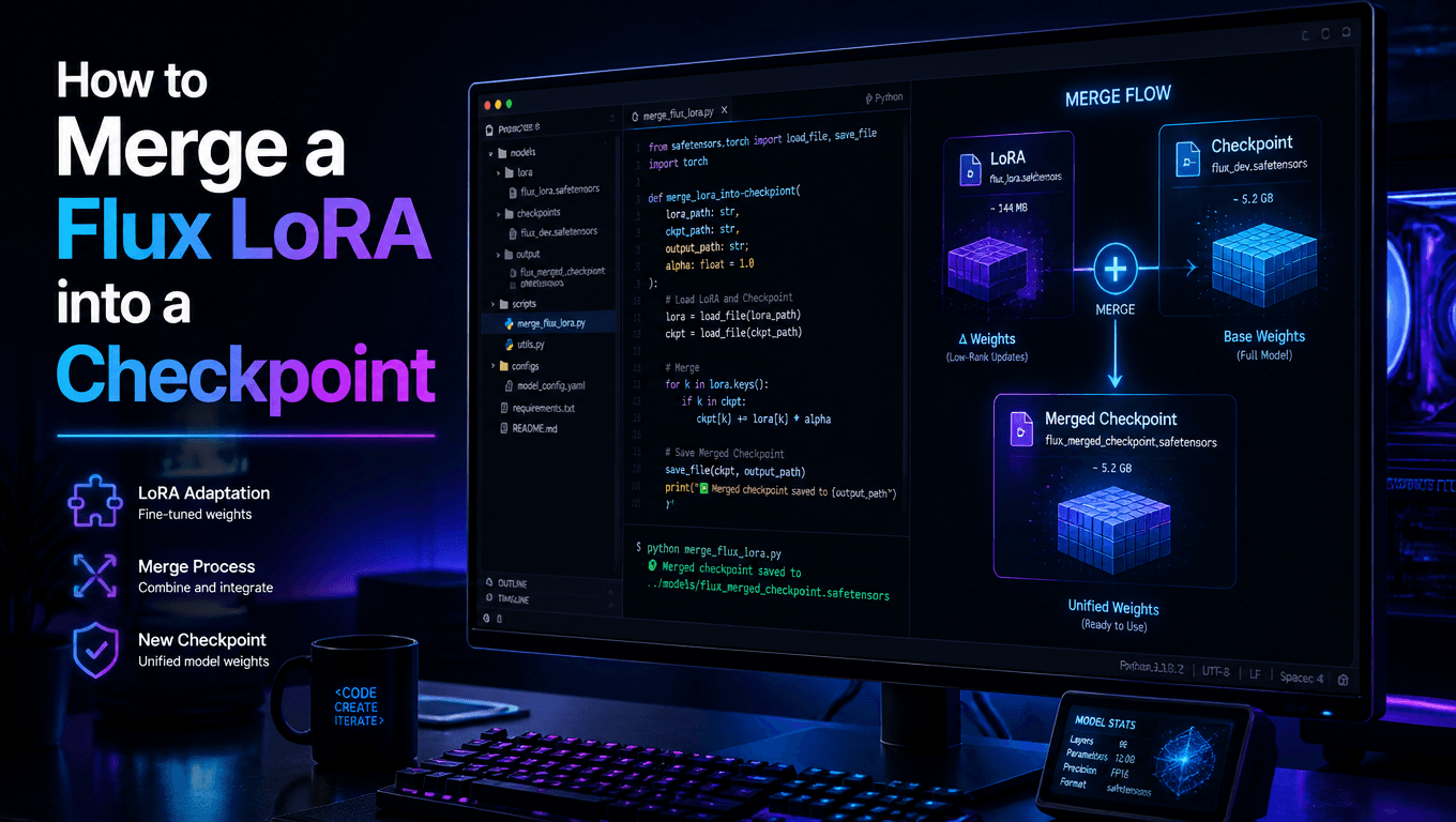 How to Merge a Flux LoRA into a Checkpoint Easily