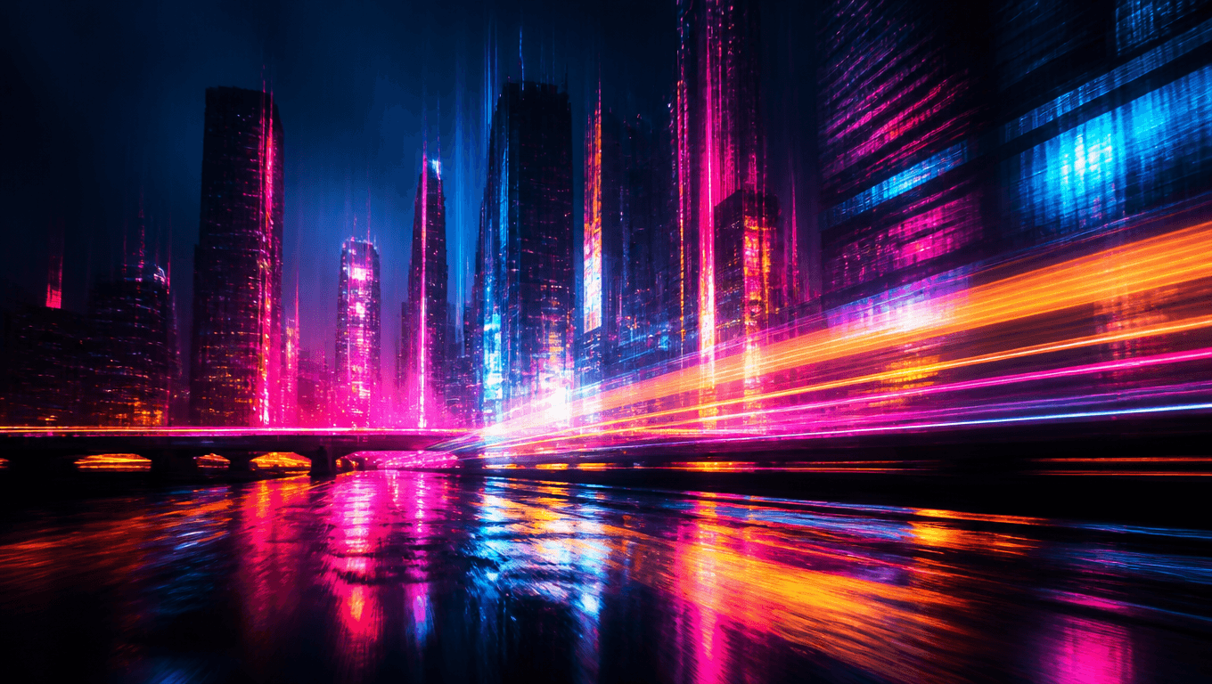 City Lights Abstract