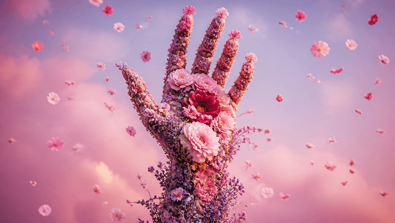 Flower hand
