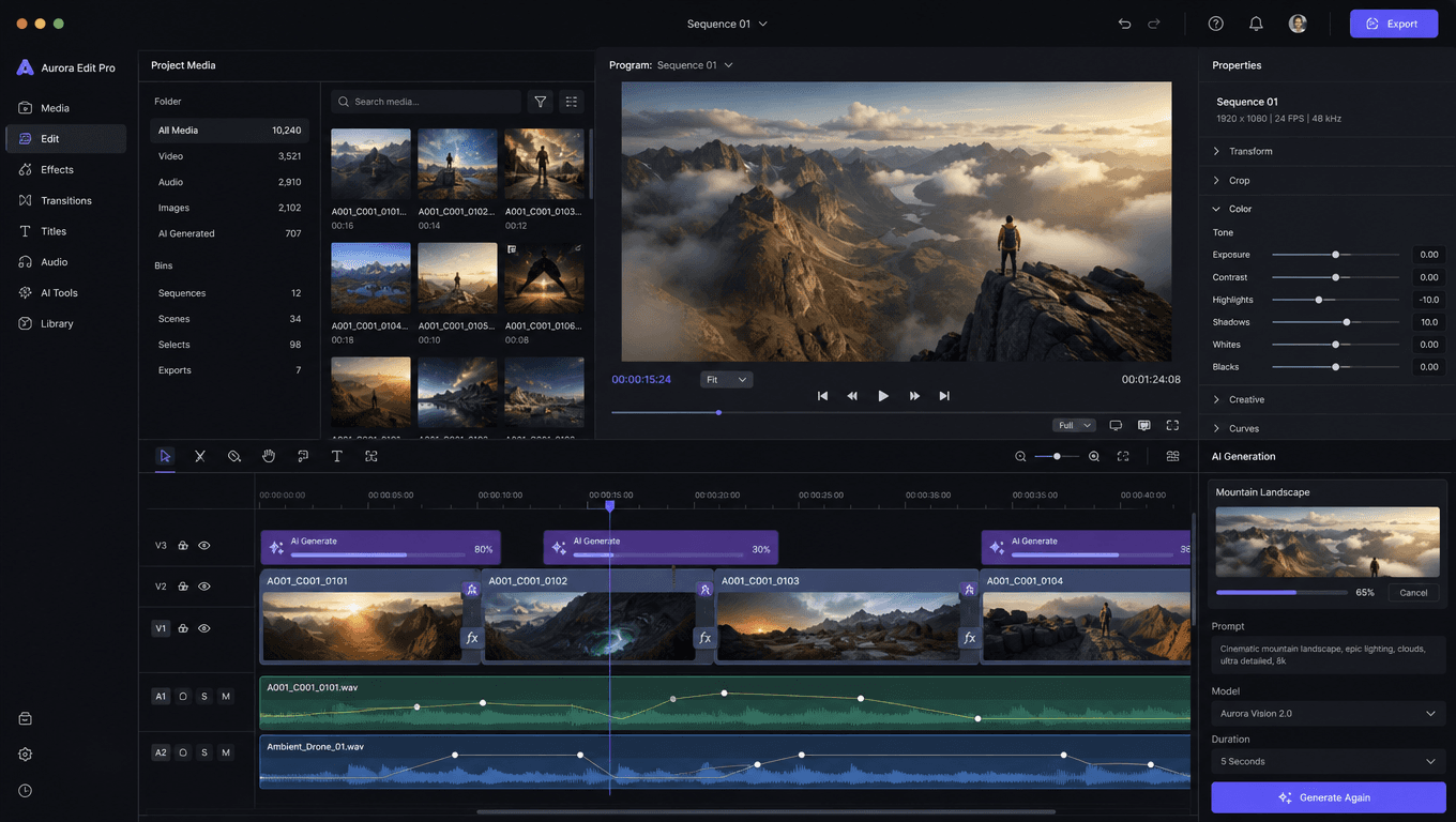 Video Generation Timeline