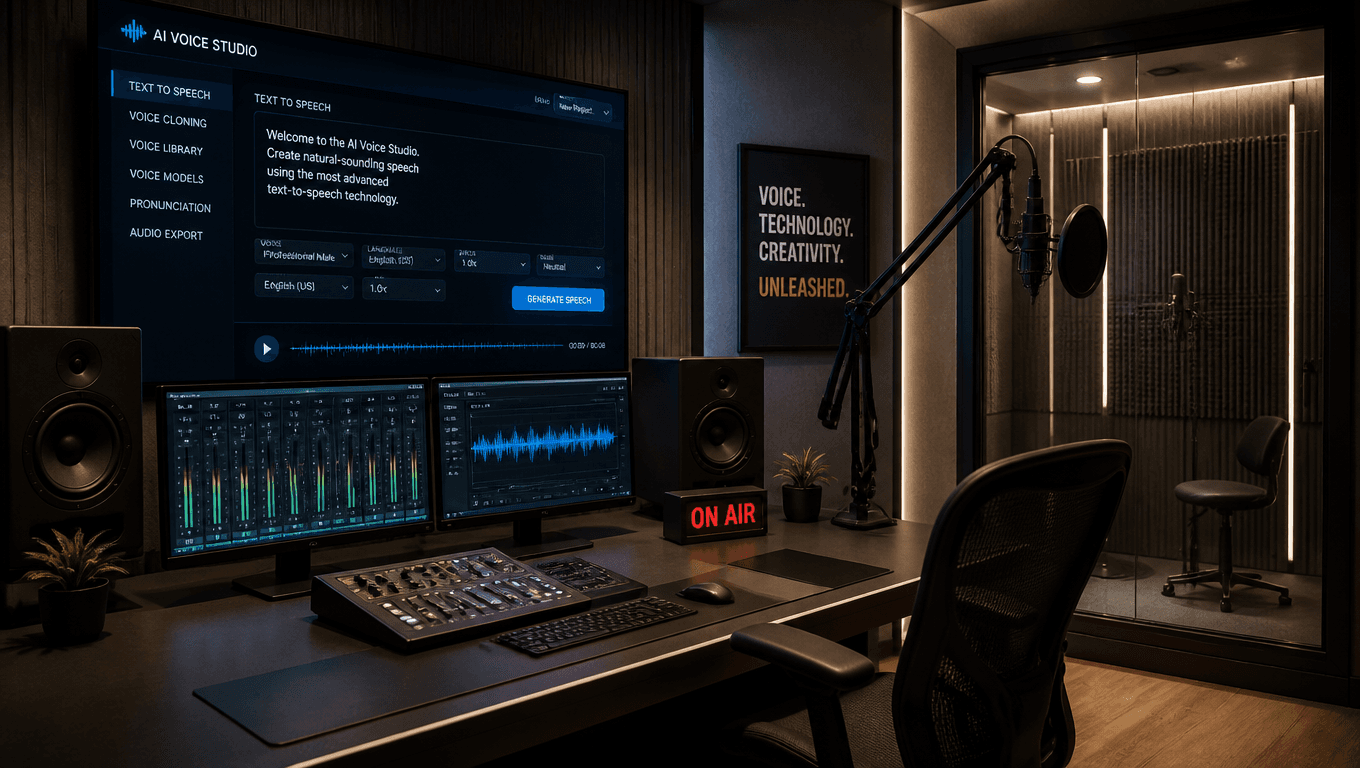 Professional Voice Recording Studio AI