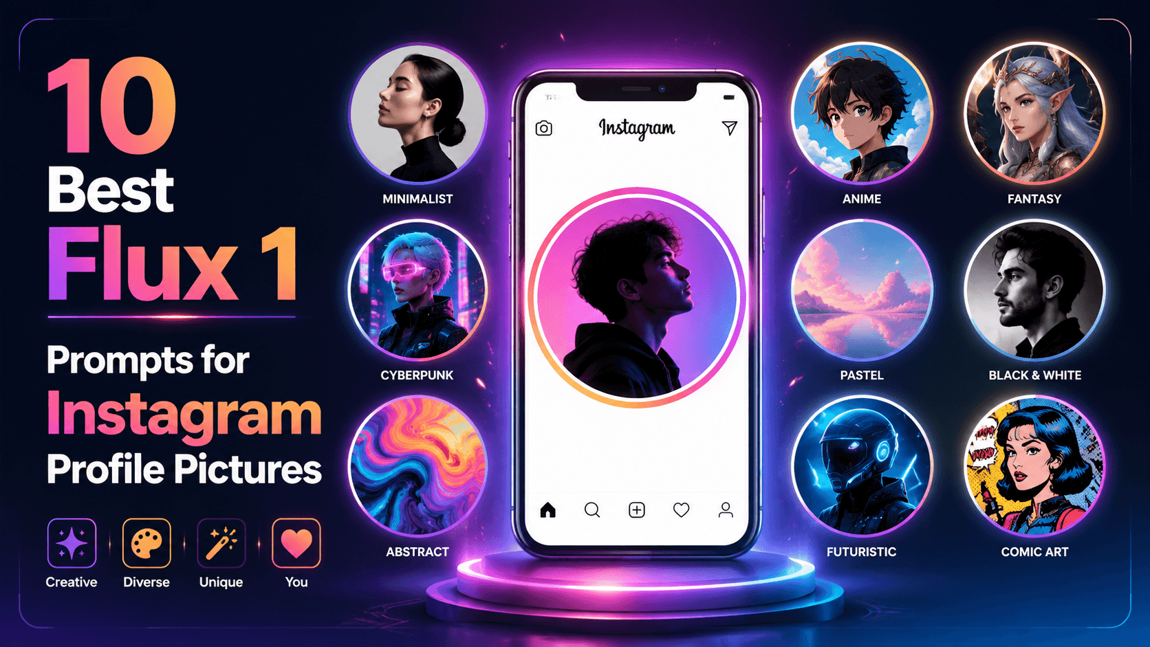 10 Best Flux 1 Prompts for Instagram Profile Pictures