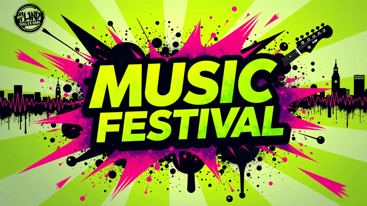 Edgy Music Festival Poster