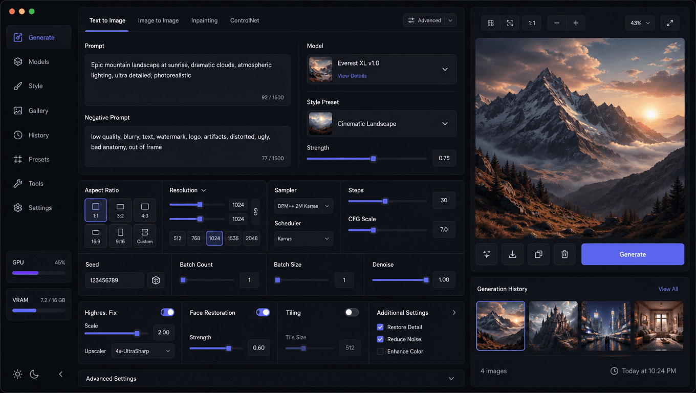Advanced AI Settings