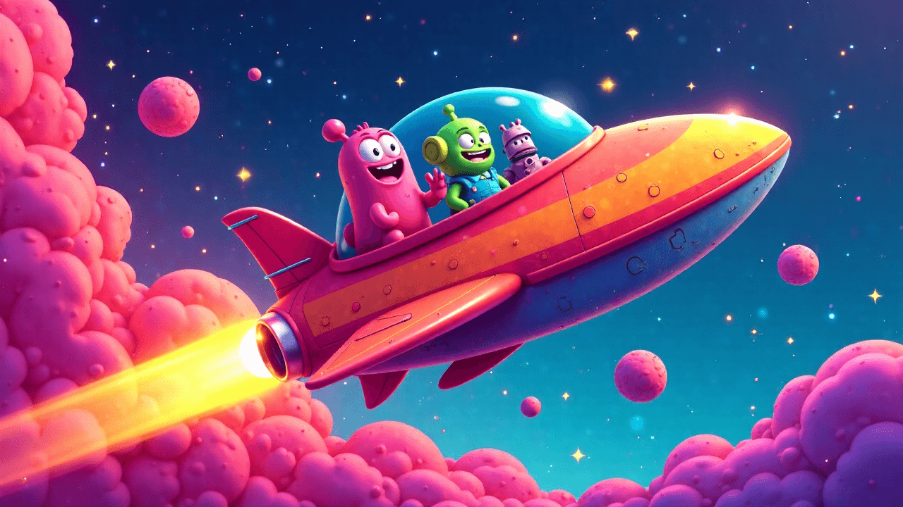 Space Adventure Scene
