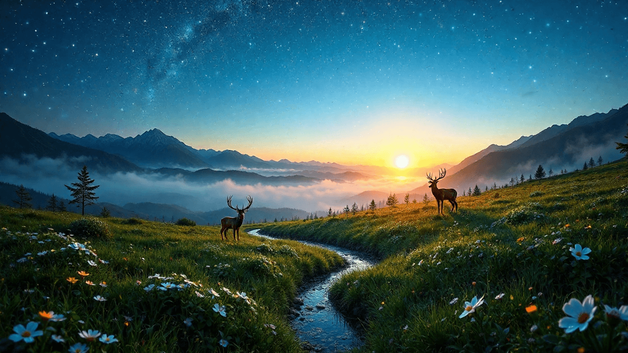 Twilight Meadow Dreamscape